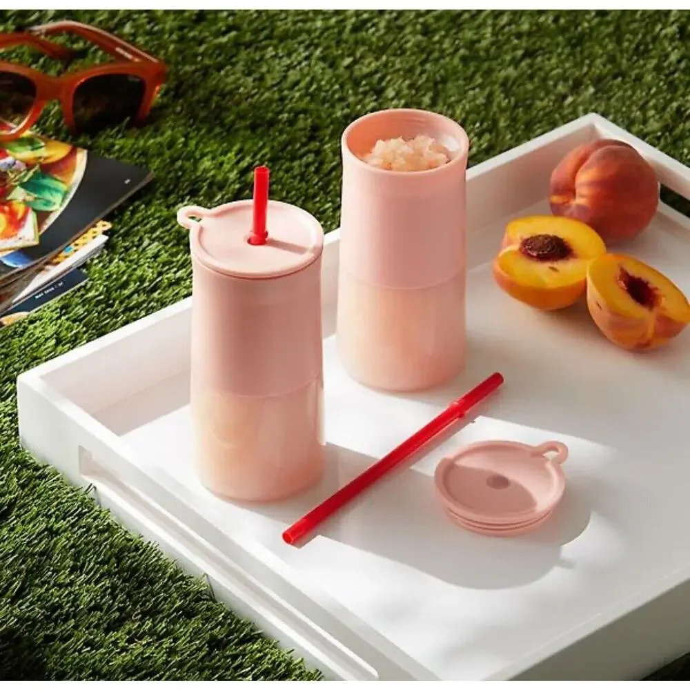 NEW 2 Rabbit Froze All Day‎ Frozen Cocktail Tumblers Shakers Slushie Makers NIB